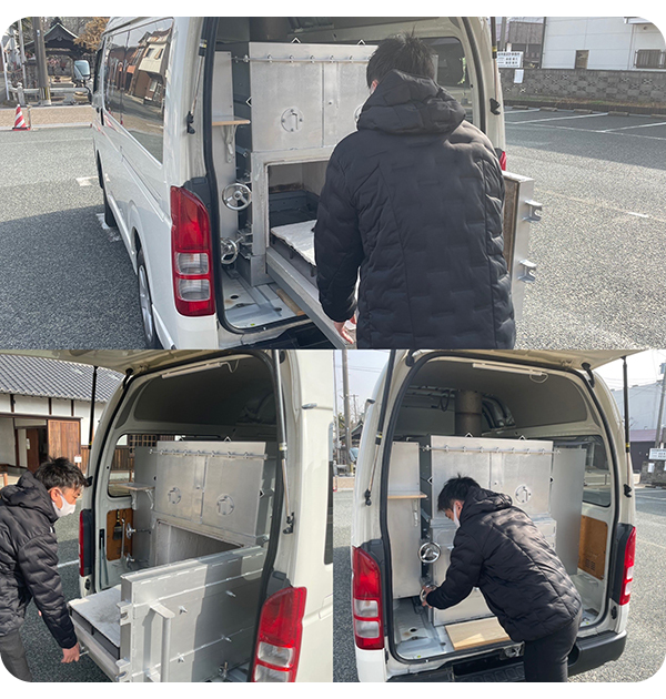 電話一本で訪問火葬専門者で出張いたします。